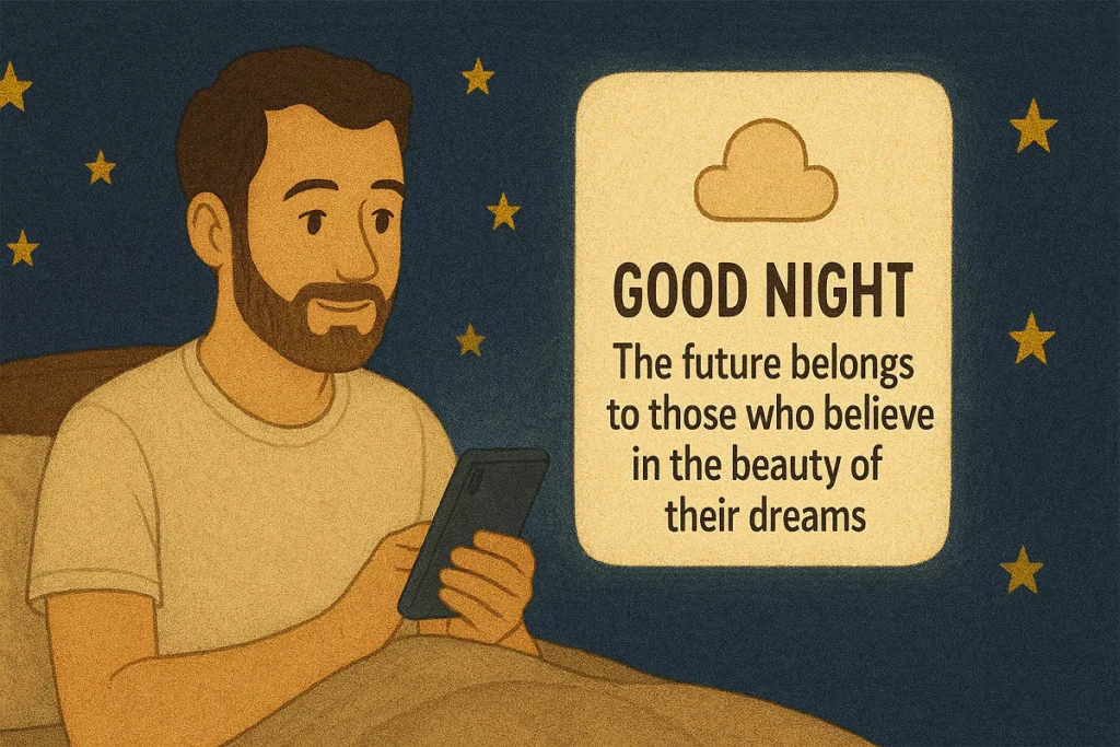 wzruszające SMSy na dobranoc