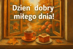 kartki na dzień dobry jesienne
