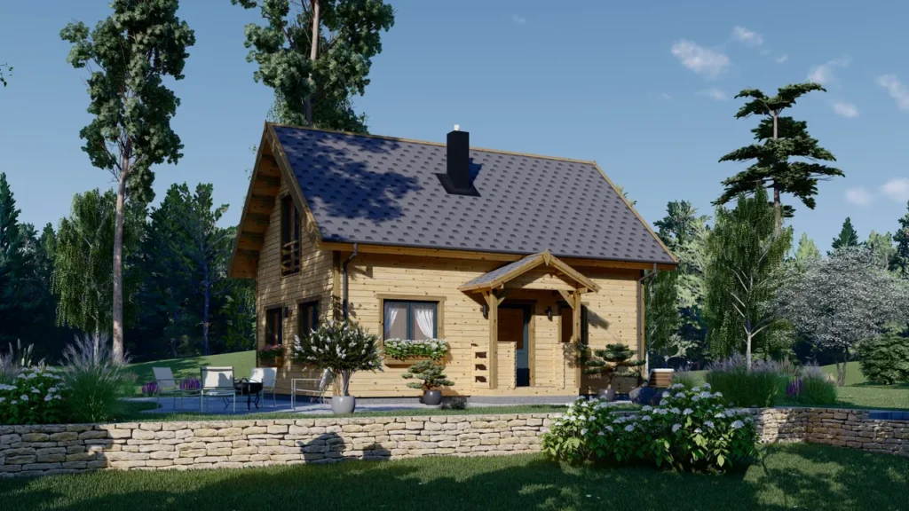 domek drewniany całoroczny